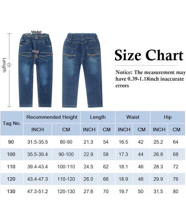 SEAUR Baby Boys Blue Ripped Jeans | Elastic Waistband Denim Pants 4-5 Years - Buy Online on GoSupps.com