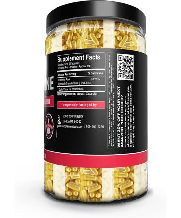 Pure Berberine Capsules (730 Count) - Lab Verified, Original Ingredients, No Fillers - 1 Pack - Buy Online on GoSupps.com