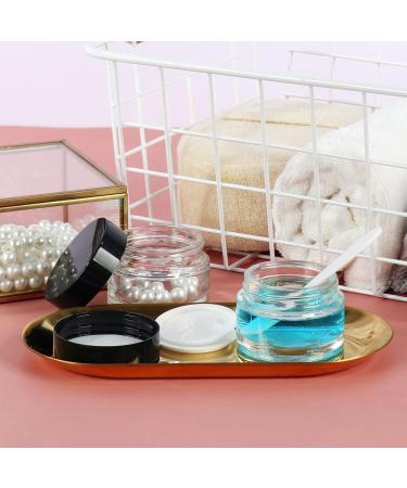 Yishik 20 Pack 15ml Round Glass Cosmetic Jars - Refillable Containers for Creams Lotions & Travel - Buy Online on GoSupps.com