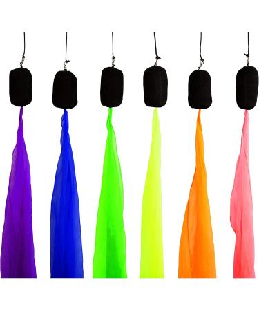Diabolo UV Glowing Poi - Orange Angel Wings Spinning Poi for Beginners & Professionals | 60cm Soft Spiral Poi for Leisure Sports - Buy Online on GoSupps.com