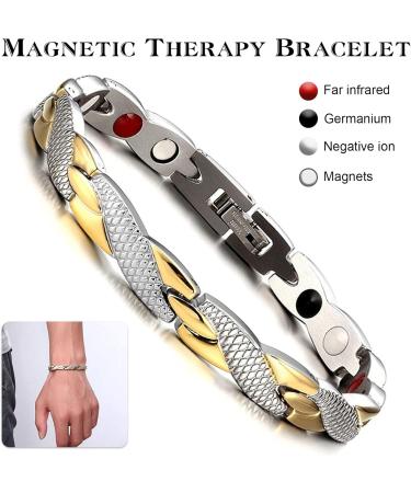 KDUH Magnet Hard Band - 2 Elegant Magnetic Therapy Bracelets for Anti-Fatigue Slimming & Improved Circulation - Lymphatic Drainage & Weight Loss Enhancer - Buy Online on GoSupps.com