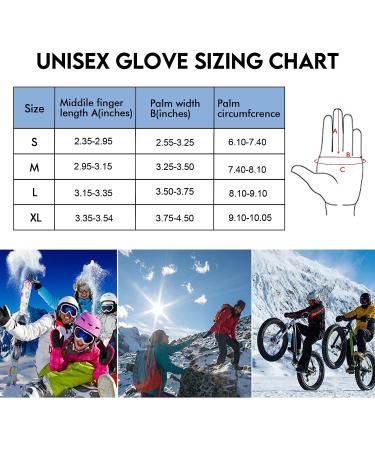 CAMYOD Waterproof Ski Snowboard Gloves | Men's Cold Weather Gloves with 3M Thinsulate & Zipper Pocket - Buy Online on GoSupps.com