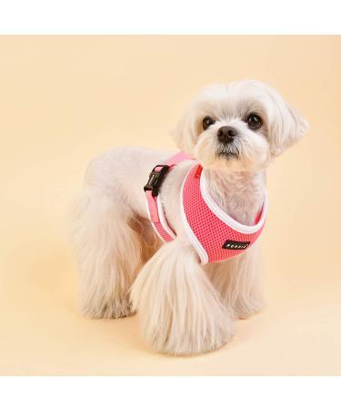 Puppia Soft Harness II | Comfortable & Adjustable Pink Dog Harness for Small & Medium Dogs - Buy Online on GoSupps.com