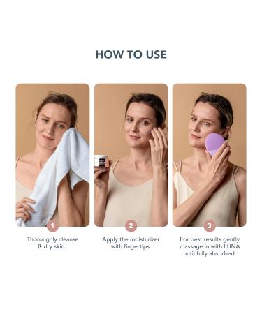FOREO Supercharged HA+PGA Face Moisturizer - Vegan Wrinkle Cream with Hyaluronic Acid & Squalane - Clean Skincare - 1.6 fl. oz - International Shipping Available - Buy Online on GoSupps.com