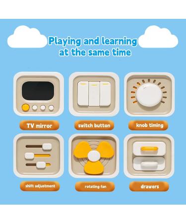 Aszaui Montessori Toys for 1-Year-Olds | 6-in-1 Fidget Toy & Learning Motor Cubes for Babies & Toddlers | Best Educational Gifts for Ages 1-4 - Buy Online on GoSupps.com