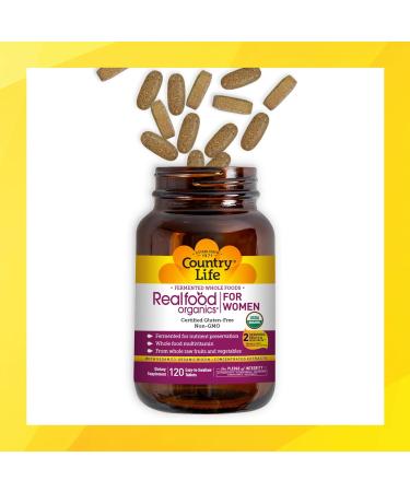 Country Life Realfood Organics Her Daily 120 Tablets - 120 Count - Buy Online on GoSupps.com