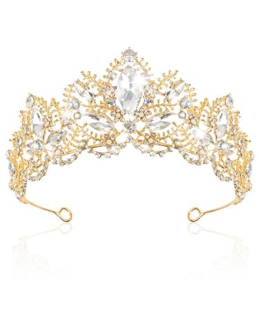TOCESS Gold Crown Tiara for Women Wedding Crystal Rhinestone Tiara Queen Princess Crown for Bride Bridal Lady  Hair Accessories for Costume Party Prom Quinceanera Birthday  Ideal Gift for Women (Gold) - Buy Online on GoSupps.com