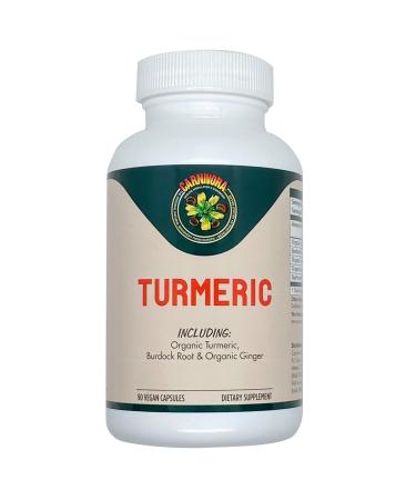 Carnivora Turmeric Support for Joints and Digestive Health (90 Vegan Capsules)