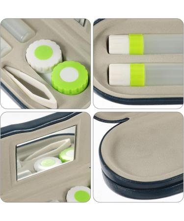 Buy Homsfou Double-Layer Glasses Case & Contact Lens Holder - Protective Travel Accessories for Reading Glasses & Contacts International Shipping Available - Buy Online on GoSupps.com