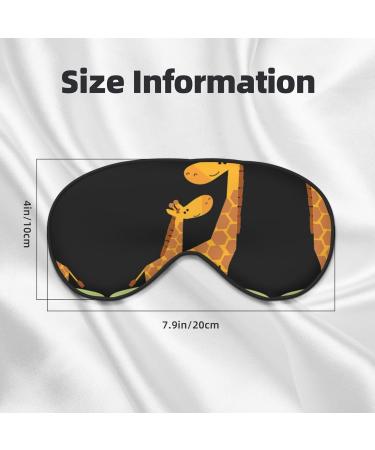 Giraffe Print Unisex Eye Mask | Soft Travel Comfort Shade for Yoga & Shift Work - Buy Online on GoSupps.com