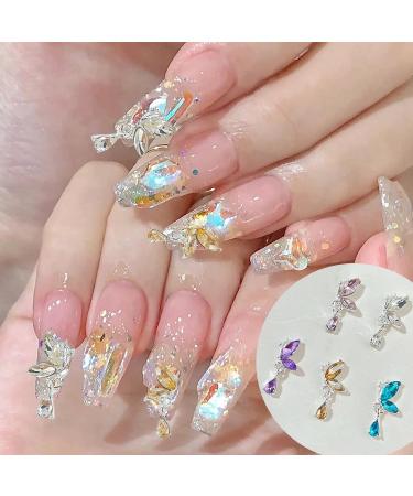 10x/Pack Butterfly Wing Nails Charm Butterfly Pendants Charm Decorations Dangle Nails Charm Nails Supplies Hy4364 - Buy Online on GoSupps.com