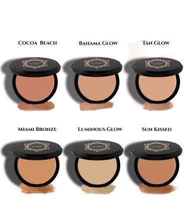 Luxury By Sofia Premium Pressed Bronzer - 6 Shades | Natural & Organic Ingredients | Hypoallergenic & Highly Pigmented for Youthful, Sun-Kissed Look - Buy Online on GoSupps.com