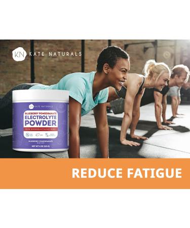 Kate Naturals Blueberry Pomegranate Electrolytes Powder 4oz Vegan  Instant Electrolytes  Restore Energy  Prevent Dehydration  Eliminate Cramps  Non-GMO  Keto-Friendly. Zero Sugar. - Buy Online on GoSupps.com