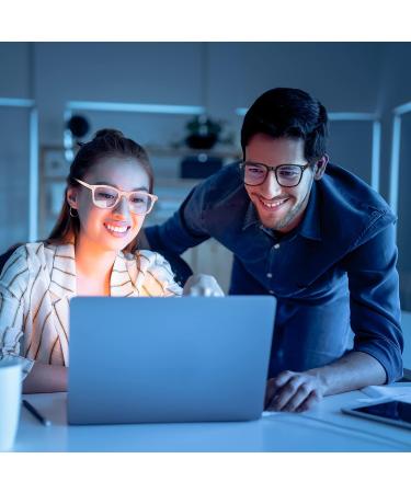 Vimbloom Blue Light Blocking Glasses for Men and Women - Anti Eye Fatigue, Anti Glare, UV Protection - Classic Black Frame - Buy Online on GoSupps.com