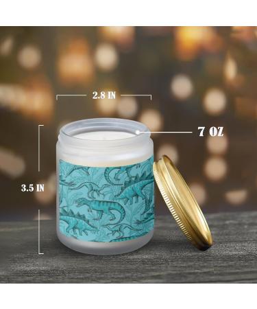Buy Vanilla Candles for Home | Aromatherapy Jar Candles 7oz | Long Lasting Scented Gift Set for Women | Perfect Birthday Gift T-Rex Dinosaur - Buy Online on GoSupps.com