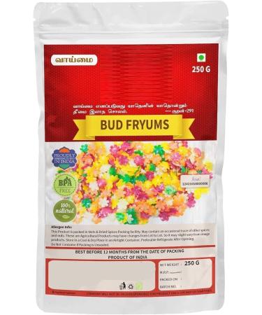 Multicoloured Flower Bud-Shaped Fryums Vadiyalu-Crunchy Ready-to-Fry Home Fryers 250g - Buy Online on GoSupps.com