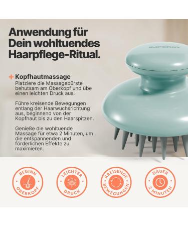 Imperio Scalp Massage Brush for Hair Growth - Premium Pink Scalp Massager for Circulation & Relaxation - Use on Dry & Wet Hair - Buy Online on GoSupps.com