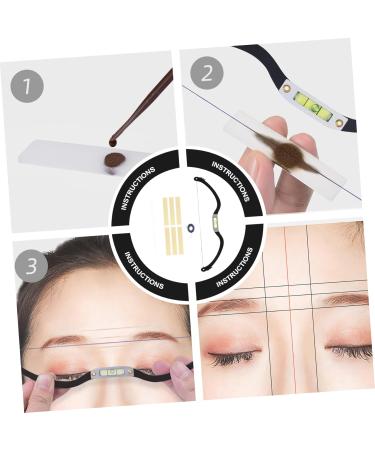 Beavorty 3pcs bow eyebrow ruler makeup tools ruler eyebrow line marker measuring tool - Buy Online on GoSupps.com