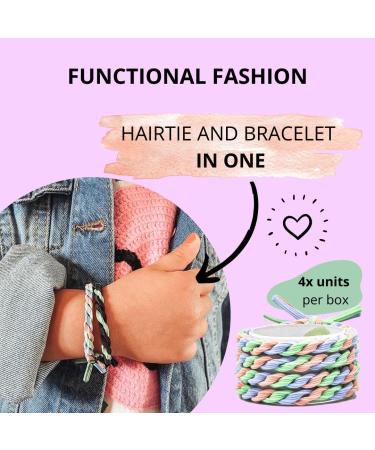Bellody Original Girls Hair Tie - Stylish Braided Children Hair Tie Set (4-Pack Crazy Penguin) | Strong Hold Women's Hair Accessories - Buy Online on GoSupps.com