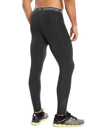 Champion Men's Compression Tights & Moisture-Wicking Athletic Shorts - Large Black - Buy Online on GoSupps.com