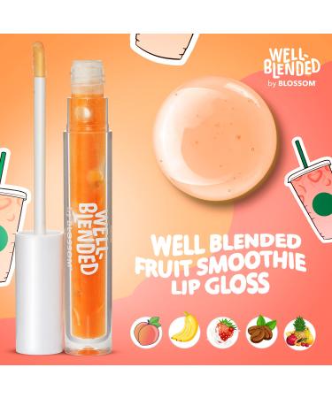 Blossom Just Peachy Lip Gloss - Fruit Flavored Hydrating Lip Care 0.10 fl oz - Buy Online on GoSupps.com