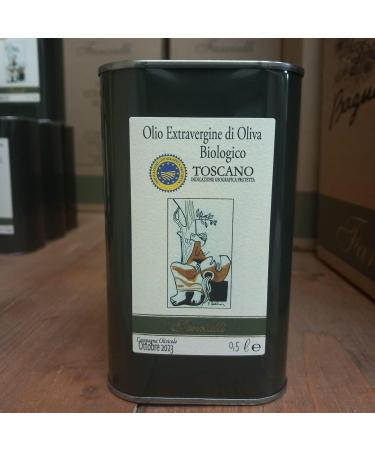 Oil Fanciulli-PGI Toscano-olive oil campaign 2023/2024-0.5L can - Buy Online on GoSupps.com