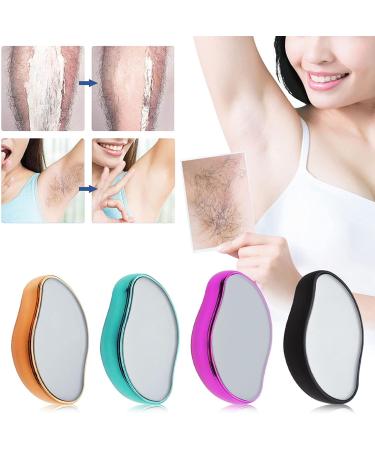 Reusable Crystal Hair Eraser for Women Legs - Painless Hair Remover & Skin Exfoliator - Washable Nano Hair Removal Tool for Smooth Skin - Hot Pink - Buy Online on GoSupps.com