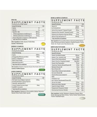 NEUMINA Multivitamin for Men, All-in-One Vitamin Packs for Liver Support, Energy Production, Bone Health, Stress Relief, Made in USA, 30 Servings - Buy Online on GoSupps.com