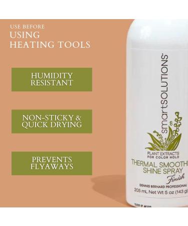 smartSOLUTIONS Thermal Smooth n' Shine Spray 5 oz.| Eliminates Frizz & Flyaway's | Non-Sticky - Buy Online on GoSupps.com