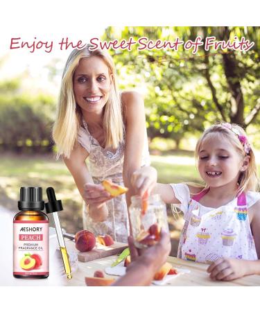 Aeshory 30ml Peach Essential Oil - 100% Natural Fruity Aroma for Diffusers Humidifiers Massage DIY Candles & Soaps - Buy Online on GoSupps.com
