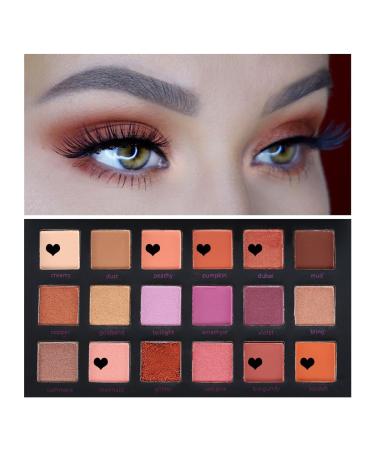 BEAUTY GLAZED 18 Colors Professional Eye Shadow Palette - Shimmer Matte & Glitter Cosmetics | International Shipping - Buy Online on GoSupps.com