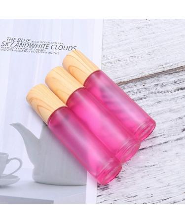 10pcs 10ml Glass Essential Oil Roller Bottles with Stainless Steel Balls and Wooden Lids - Perfect for Aromatherapy | International Shipping Available - Buy Online on GoSupps.com