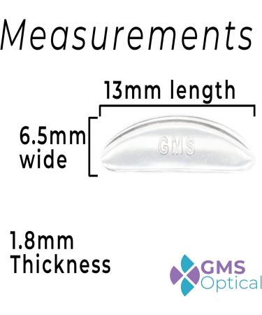Kids Small Silicone Eyeglass Nose Pads - Anti Slip & Pressure Relief - 5 Pair Clear - GMS Optical - Buy Online on GoSupps.com