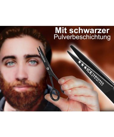 Premium Beard Care Set | Solingen Thinning & Beard Scissors 12.7 cm Hair Cutting Scissors & Comb | International Shipping Available - Buy Online on GoSupps.com