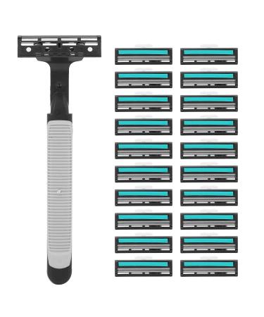 Men's Stainless Steel Safety Razor | Travel & Home Use | Premium Shaver for a Smooth Finish - Buy Online on GoSupps.com
