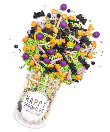 Happy Sprinkles Creepin it Real 90g |Stray mix with chocolate for decorating |Ideal Halloween Tortendeko |Suitable for cookies ice cream & cake non -toxic - Buy Online on GoSupps.com
