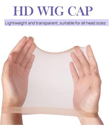 Ugrace Hair HD Wig Cap - 4 PCS Transparent Stocking Wig Caps for Women - Buy Online on GoSupps.com
