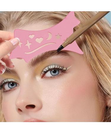 Eyeliners Stencils Wing Tips - Flexible Eyeliners Stencils - Winged Tip Look Reusable Cleaning Cloths Beveled Design Eye Liners Pink - Buy Online on GoSupps.com