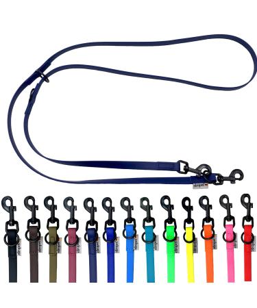 Biothane Dogeleine Black Hook adjustable for small dogs / large dogs 2m / 2.40m / 2.80m / 3.50m / 5m (navy blue 3.50m x 9mm) 3.50m x 9mm navy blau