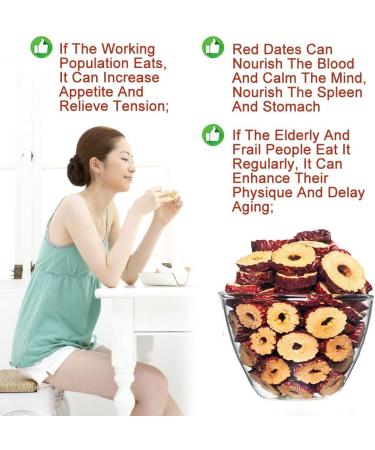 Plant Gift 100% Red Dates Slices Red Dates Slices Pure Natural Organic Dates (No Gribouin) Red Jujube Organic Chinese Red Dates Health Care 80g / 2.82oz - Buy Online on GoSupps.com