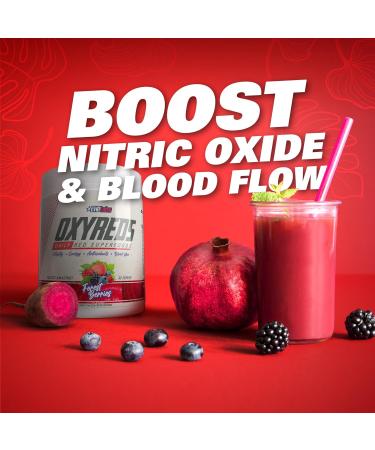 EHP Labs OxyReds Superfood Beets Powder | Organic Beet Root Nitric Oxide Supplement | Immune Support & Digestive Health | 30 Servings - Fruit Xplosion - Buy Online on GoSupps.com