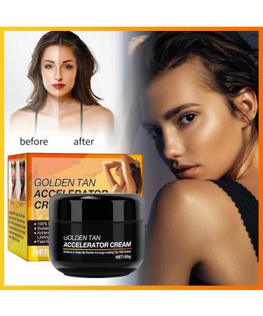 Tanning Accelerator Cream 100g Premium Sunbed Tanning Accelerator Cream Self Tanner Oil Intensive Luxe Gel Long-Lasting Rapid Tanning Cream With Sun Tanning Glasses And Applicator Tools - Buy Online on GoSupps.com