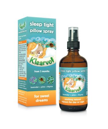 Klearvol Sleep Tight Pillow Spray (100ml) | Natural Vapours for Day and Night | for Sweet Dreams | from 3 Months + | Contains Essential Oils of Lavender Pine and Thyme