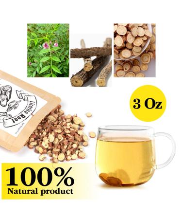 EidolonGreen China Medicinal Herb Licorice Root Tea(Sweet Root/ /Gancao/ /Glycyrrhiza glabra L.) Dried Bulk Herbs 3Oz (88g) - Buy Online on GoSupps.com