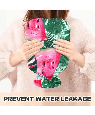 Watermelon Hot Water Bottle 2L - Large Pain Relief Bag with Cover for Bed Hands & Feet - Ideal for Comfort & Warmth - Buy Online on GoSupps.com