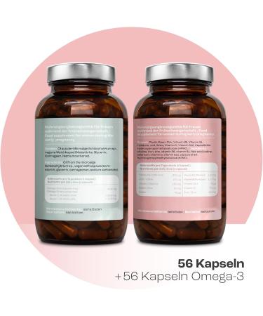 Mother NaturePregnancy Vitamins - 56 Vegan Capsules with Folic Acid Iodine Omega-3 & Vitamin D | 100% Plastic-Free No Additives for Early Pregnancy - Buy Online on GoSupps.com