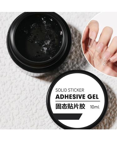 3D Nail Glue - Solid Adhesive Gel to Press onto Nails - Strong Nail Gel - Durable and Strong Nail Tips - Hard Solid Gel - 10 ml - Clear - Buy Online on GoSupps.com