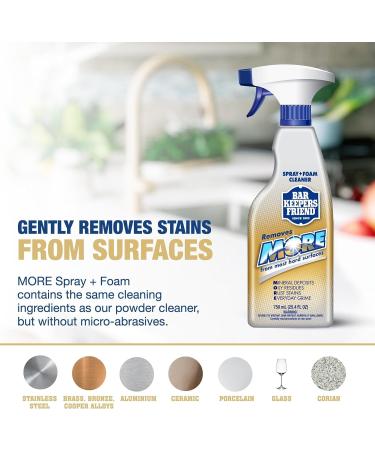 PURPUR Cloth & Bar Keepers Friend Foam Spray & Powder Cleanser - Multipurpose Cleaner for Bathroom Kitchen Stainless Steel Tile | International Shipping Available - Buy Online on GoSupps.com