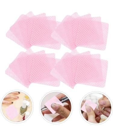 Mikinona 2 Boxes Nail Wipes Gel Nail Polish Cleaning Wipes Travel Wipes Travel Nail Polish Remover Gel Nail Remover Polish Remover Pads Glue Wipes Dip Polish Remover Nail Pads Cotton 4.80X4.80X0.10CM Pink - Buy Online on GoSupps.com