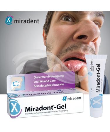 Miradent Miradont Gel 15 ml | Oral Care & Protection Against Aphthae Inflammation & Mouth Lesions | Preservative-Free Solution for Irritated Mucosa - Buy Online on GoSupps.com